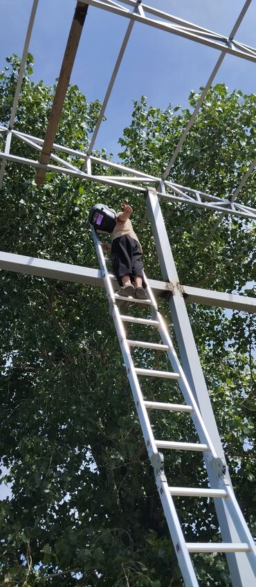 Кровля крыши: Навестин бардык түрлөрүн жасайбыз Хай-тэк, арка, полуарка сиздер — 6