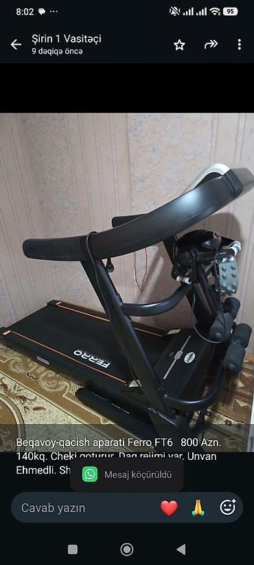 Beqavoy-qacish aparati Ferro FT6 800 Azn. 140kq. Cheki goturur. Dag