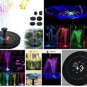 Baštenske česme: LED RGB Solarna fontana Cena: 2400 Potpuno je kontrolisana solarnom — 5