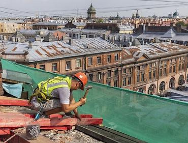 Кровля крыши: Ремонт балконов, кровли и труб Предлагаются кровельные и высотные — 7