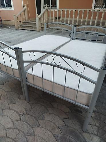 İki mərtəbəli metal çarpayı – ortopedik döşəklərlə - Material lalafo.az -da İki mərtəbəli metal çarpayı – ortopedik döşəklərlə - Material