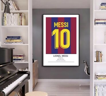 реставрация картины маслом: Картина Lionel Messi . Размер 40*30см