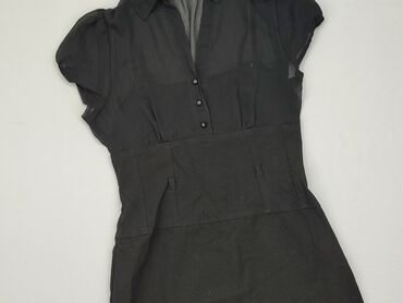 czarne bluzki bufiaste rękawy: Sukienka, XS, stan - Dobry