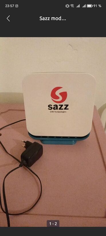 Модемы и сетевое оборудование: Sazz modem yaxşı veziyyetdedir. 45 azn. 200 az-nə alinib