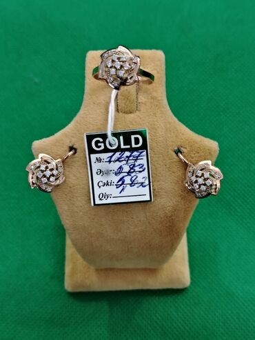 Zərgərlik dəstləri: Dəstə daxildir: Üzük, Sarı qızıl, 583 Əyar — 11