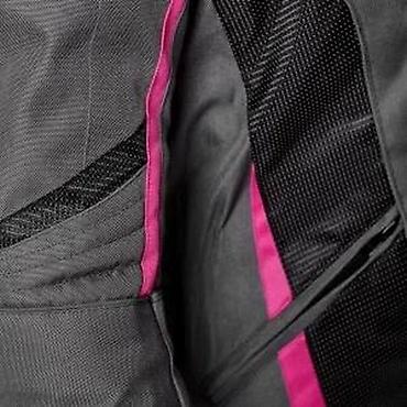 singl ploce: Ženska moto jakna Adrenaline – siva sa pink detaljima - Materijal — 5