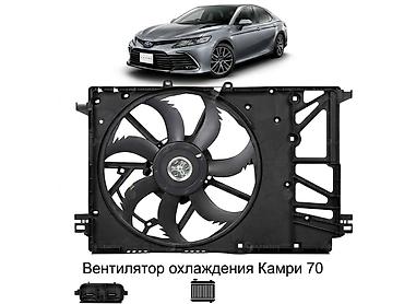 Вентилятор охлаждения радиатора для Toyota Camry V70 (XV70). -