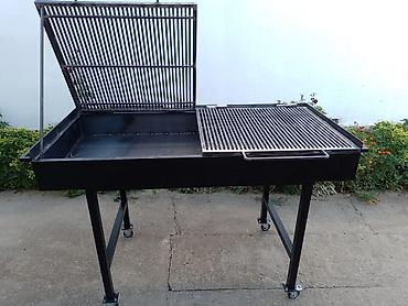 Sve za roštilj: Roštilj na ćumur – čelična konstrukcija sa rešetkom od cevastih — 7