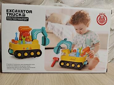 Игрушка-экскаватор Bibiirrn (EXCAVATOR TRUCK DIY), 18m+ - Детский