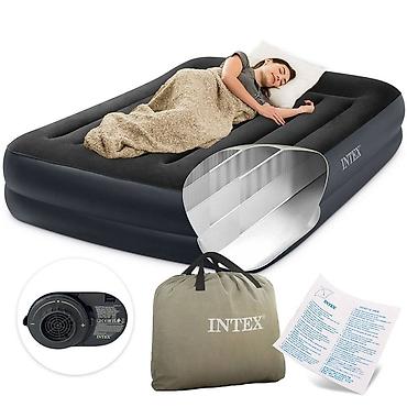 нодом: Надувная кровать, Новый, Двухстворчатая, Intex, длина - 203 см — 1