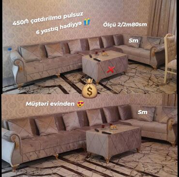 Masa və oturacaq dəstləri: Künc divan, Yeni