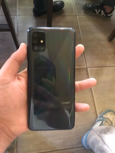 Samsung: Samsung Galaxy A51, rəng - Qara, Barmaq izi