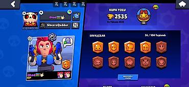 İncəsənət və kolleksiyalar: Brawl Stars hesabı – ətraflı məlumat - Kupa: 2535 (maksimum 2539) — 2
