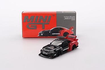 bmx rog: 🏁 Nissan LB-Super Silhouette S15 Silvia — ADVAN — 1:64 — Mini GT Mini — 1