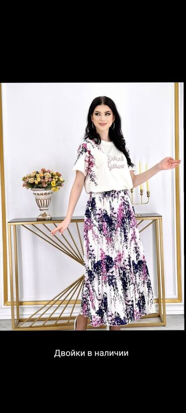 кыргызское платье: Повседневное платье, Китай, Лето, Длинная модель, Хлопок, Оверсайз, XL (EU 42), 2XL (EU 44), 3XL (EU 46)