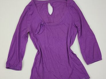 fioletowa bluzki z długim rękawem: Bluzka Damska, S, stan - Dobry
