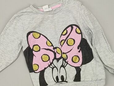 bluzka z wycięciami: Sweatshirt, Disney, 1.5-2 years, 86-92 cm, condition - Good