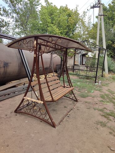 Садовые качели: Садовые качели Металл, Со спинкой, С крышей at lalafo.kg — 20 Садовые качели: Садовые качели Металл, Со спинкой, С крышей — 20