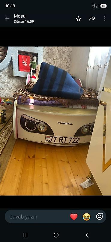 matras sumqayit: Uşaq üçün maşın formalı çarpayı - Dizayn: “Malibu” üslubunda idman — 2