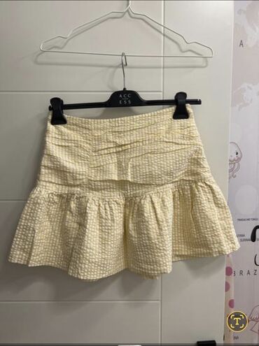 dugacke svecane suknje: S (EU 36), Mini, color - Yellow