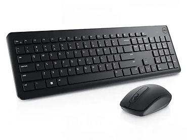 Tastature: Bežični set tastatura + miš (crni) - Komplet sadrži tanku bežičnu — 1
