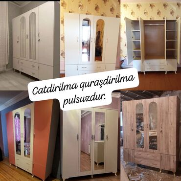 Dolablar: Yeni, Açılan, 4 qapılı Düz dolab, Dolab-asılqan