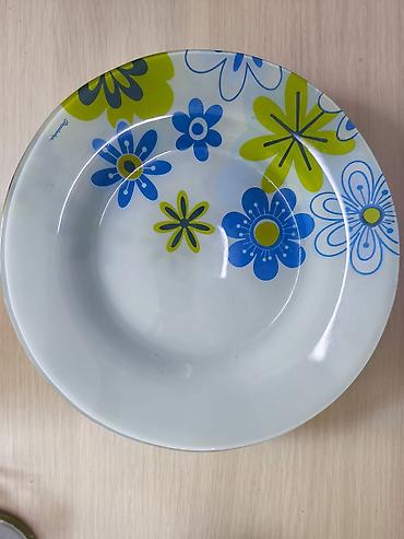 dish sets: Набор обеденных тарелок из закалённого стекла с цветочным рисунком, 9 — 1