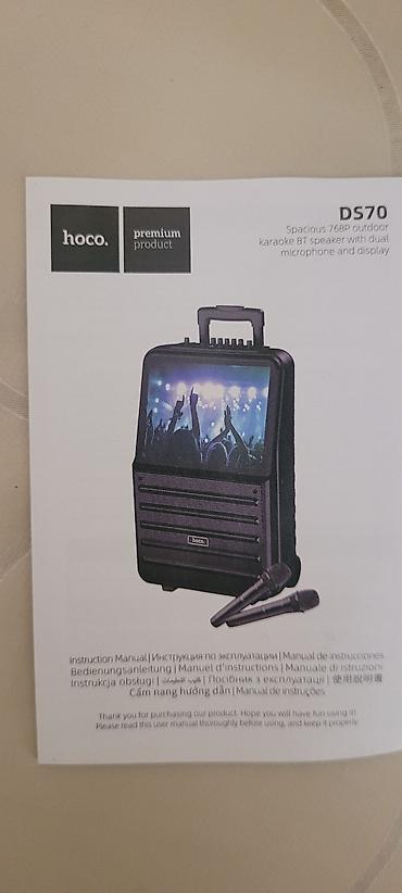 микрофон fifine: Состояние новой! Караоке-колонка HOCO DS70 (Экран Android + 2 — 1