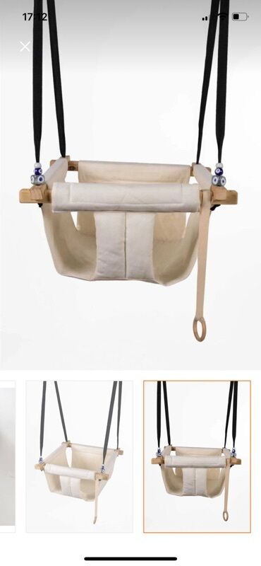 Yelləncəklər: İşlənmiş, Oturacaq-yelləncək, Zontiksiz, Taxta — 6