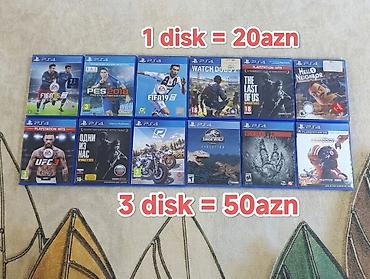 ps4 disc: 3disk=50azn/ 4disk =60azn Mağaza deyil / Barter yalnız—PS5 diskləri — 1