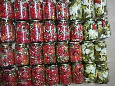 Домашние овощные консервации в стеклянных банках - Маринованный