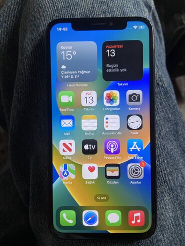 iphone бу купить: IPhone X, 64 GB, Jet Black, Qırıq