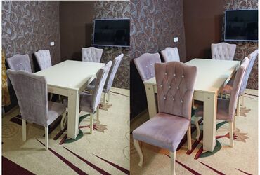 Restoran mebeli: Qonaq otağı üçün, İşlənmiş, 6 stul