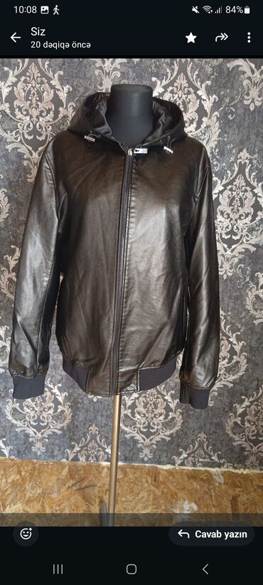 женские леггинсы со вставками: Məhsul: Kişi üst geyimləri kolleksiyası - Qara dəri effektli lalafo.az -da женские леггинсы со вставками: Məhsul: Kişi üst geyimləri kolleksiyası - Qara dəri effektli