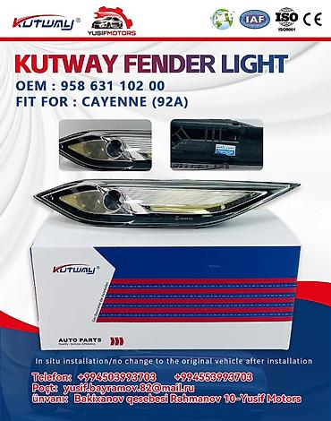 porsche emblem: KUTWAY Fender Light – Cayenne (92A) üçün - Avtomobilə uyğunluq — 1