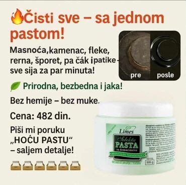 Kućna hemija i proizvodi za kuću: Limes Selecta pasta za domaćinstvo sa ekstraktom bosiljka i — 3