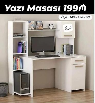 bahar şəkilləri: Künc masa, Stulsuz, Polkalı, Siyirməli, MDF — 1