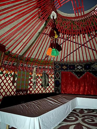 Аренда юрт: Аренда юрты, Каркас Деревянный, 85 баш, С полом, Посуда, Самовар — 6