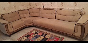i̇slenmis divan: Угловой диван, Б/у, Раскладной, Нет доставки
