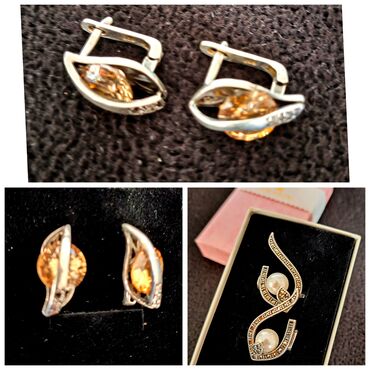 Серебряные серьги: Серебряные серьги, Проба 925, Женские, Б/у at lalafo.kg — 23 Серебряные серьги: Серебряные серьги, Проба 925, Женские, Б/у — 23