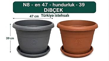 sultan durağı gulu: Dibcek – Türkiyə İstehsalı | Bağ və Balkon üçün Dekorativ Gül Qabı — 1