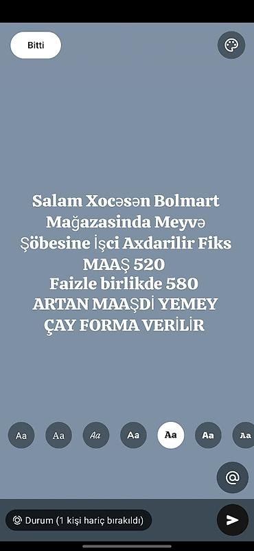 surucu anbardar: Anbardar tələb olunur, 18-29 yaş, Təcrübəsiz, Aylıq ödəniş — 1
