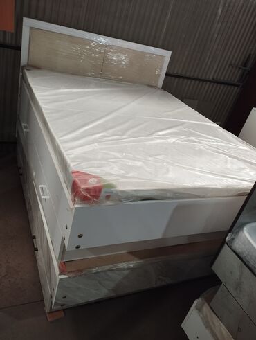 Двуспальные кровати: Двуспальная кровать, Новый, С матрасом, длина - 205 см — 4