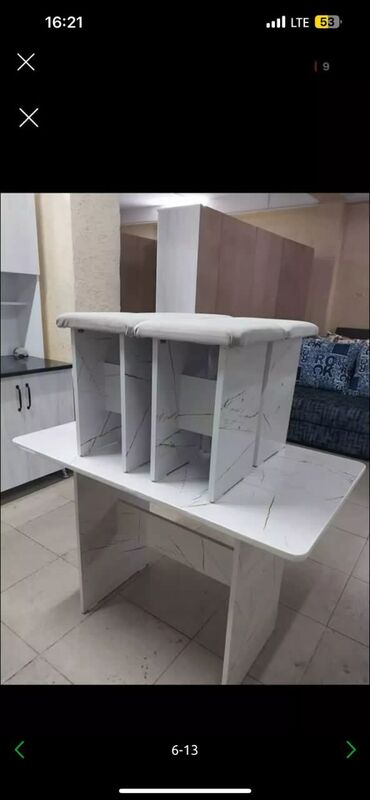 Другая мебель: Кухонный стол 4 табуретка комплект новый оптом баасы 3500сом готовые — 17