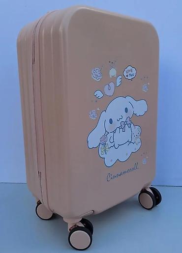 Putni koferi i torbe: Kofer za putovanja – Cinnamoroll dizajn, ružičasta boja - Tvrda — 7