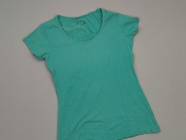 turkusowy t shirty damskie: T-shirt, S, stan - Dobry