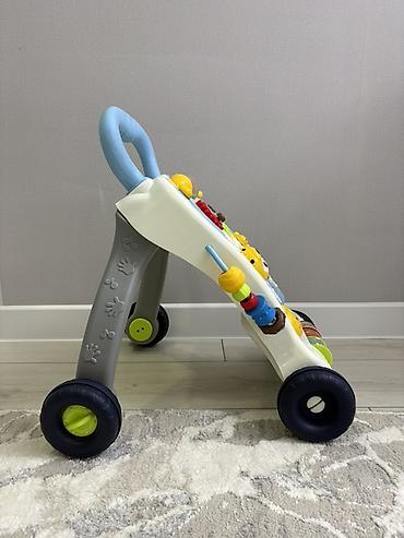 Детские ходунки: Развивающая каталка-ходунки для малышей - Устойчивая конструкция на 4 — 7