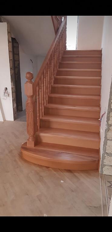digər alətlər: Ağac pilləkən istehsalı və quraşdırılması - Material: tam ağac — 3