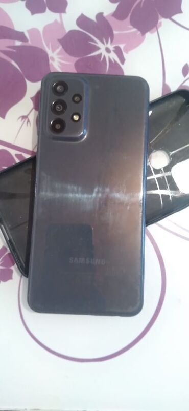 samsung tele: Samsung Galaxy A23, 64 GB, rəng - Qara, Barmaq izi