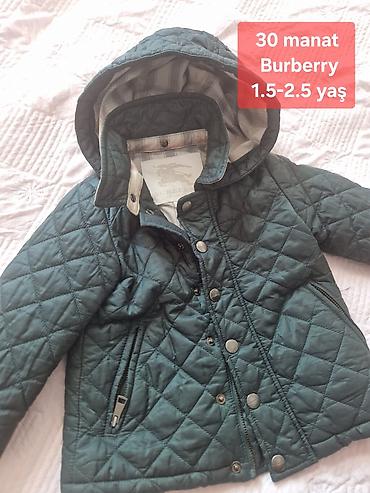 ucuz forma: Burberry uşaq gödəkçəsi - Qiymət: 30 manat - Yaş qrupu: 1.5–2.5 yaş — 1